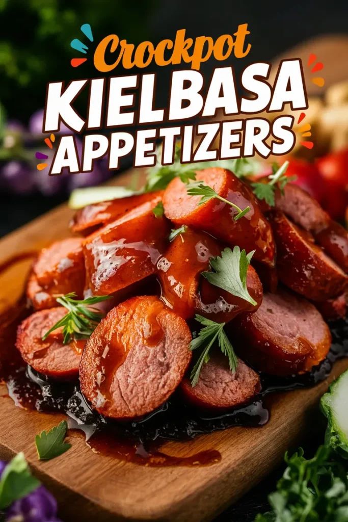 14 Delicious Crockpot Appetizers 14 Crockpot Glazed Kielbasa Appetizers