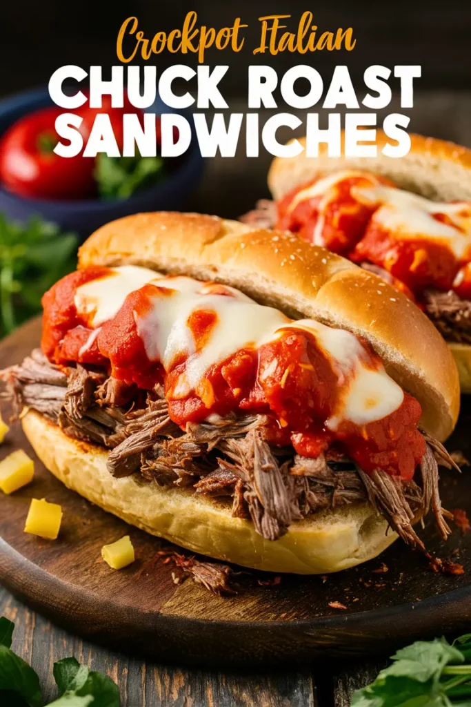 12 Crockpot Chuck Roast Recipes 12 Crockpot Italian Chuck Roast Sandwiches