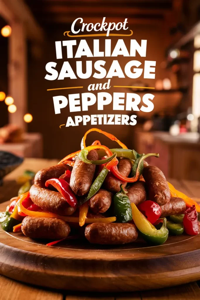 14 Delicious Crockpot Appetizers 15 Crockpot Italian Sausage and Peppers Appetizers