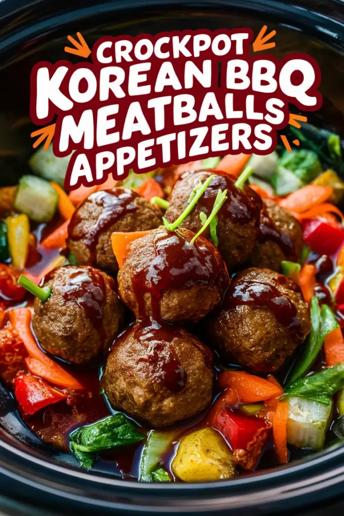 14 Delicious Crockpot Appetizers 3 Crockpot Korean BBQ Meatballs Appetizers