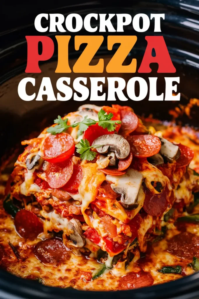 15 Crockpot Casserole Recipes 13 Crockpot Pizza Casserole