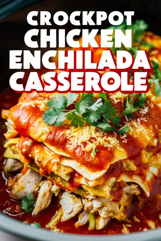 15 Crockpot Casserole Recipes 5 Crockpot Chicken Enchilada Casserole