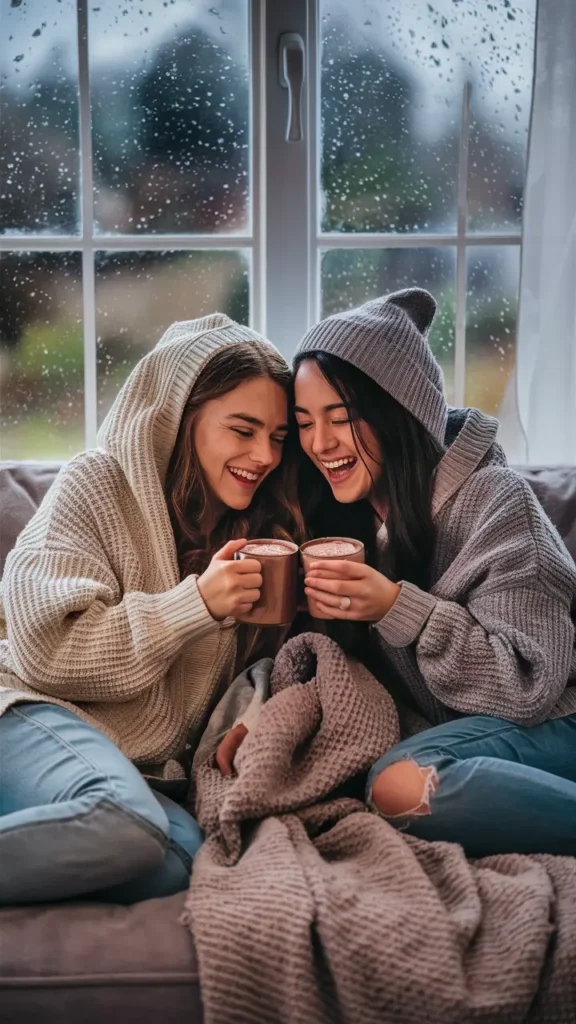 Indoor Best Friend Photoshoot Ideas for Rainy Days02