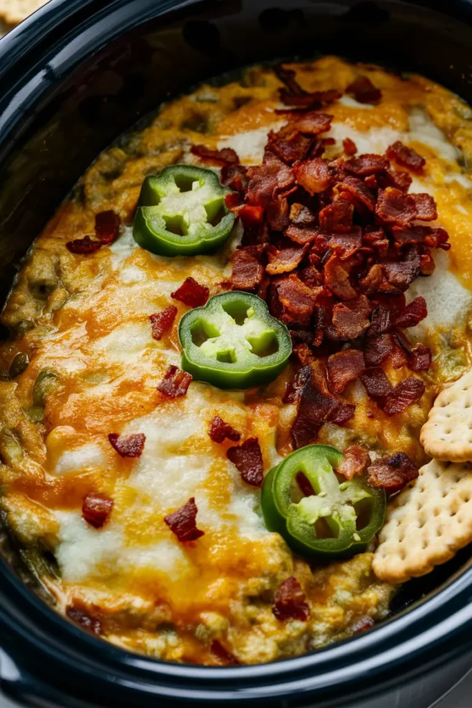10 Easy Crock Pot Dips for Parties 8 Jalapeño Popper Dip