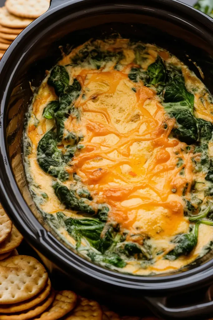 10 Easy Crock Pot Dips for Parties 9 Spinach Artichoke Dip