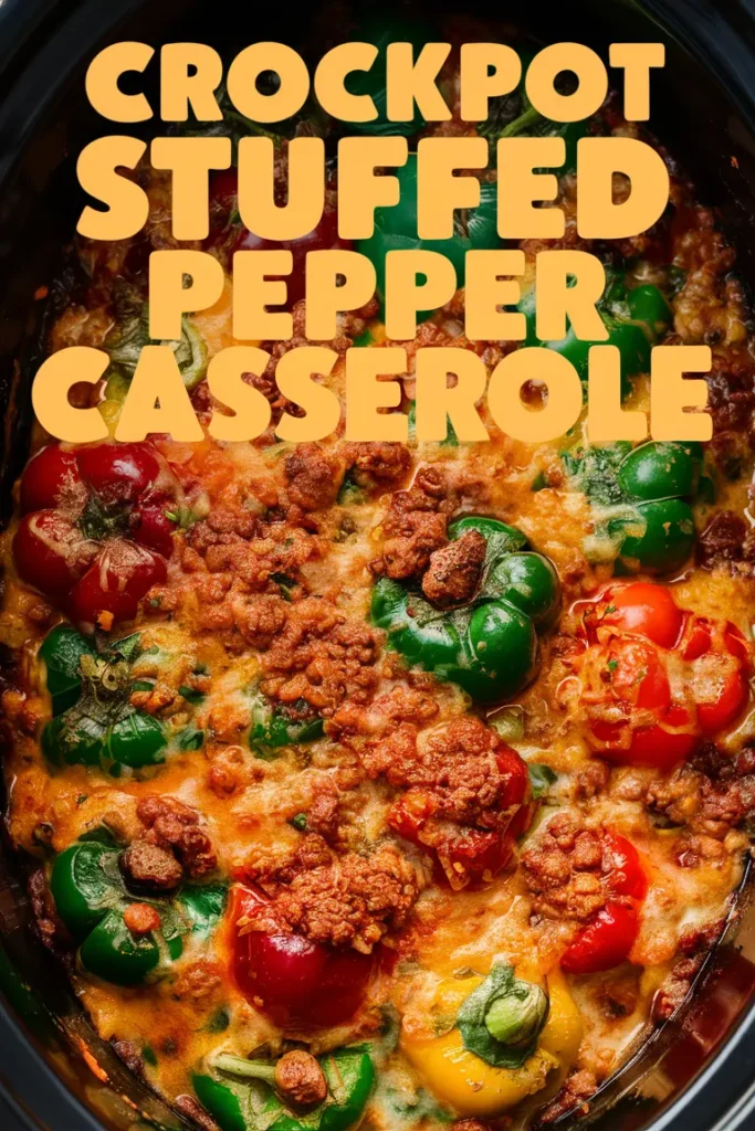 15 Crockpot Casserole Recipes 17 Crockpot Stuffed Pepper Casserole