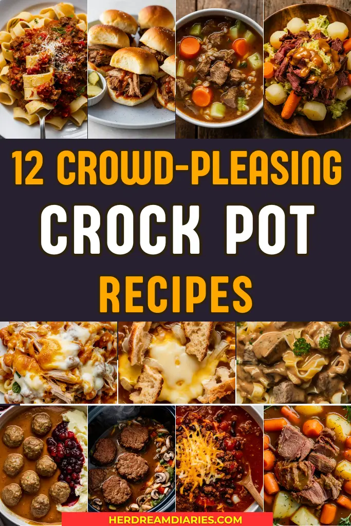 12 Crowd Pleasing Crockpot Recipes