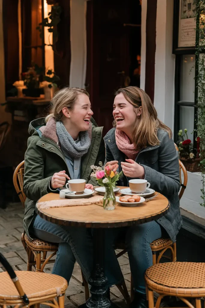 15+ Stylish & Simple Sisters Photoshoot Poses for Instagram-Worthy Shots 17 Candid Conversations