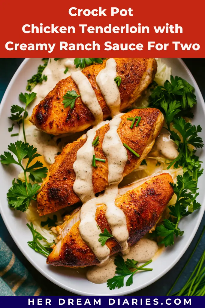 12 Easy Crockpot Chicken Tenderloin Recipes 3 Crock Pot Chicken Tenderloin with Creamy Ranch Sauce For Two
