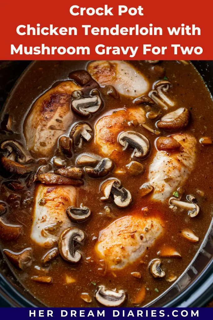 12 Easy Crockpot Chicken Tenderloin Recipes 11 Crock Pot Chicken Tenderloin with Mushroom Gravy For Two