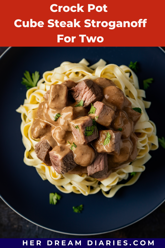 Crock Pot Cube Steak Stroganoff For Two