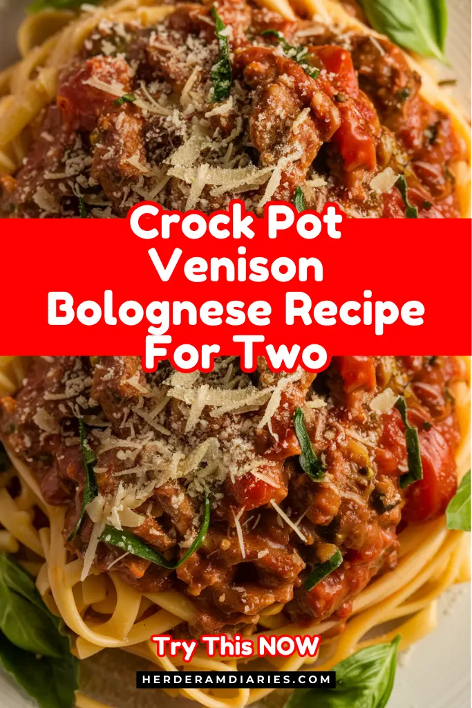 Crock Pot Venison Bolognese Recipe For Two