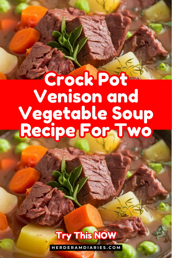 Crock Pot Venison and Vegetable Soup Recipe For Two
