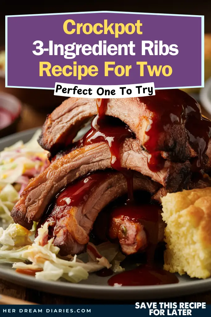 Crockpot 3 Ingredient Ribs Recipe For Two