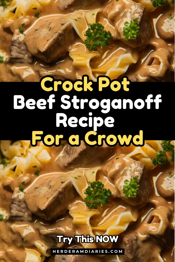 Crockpot Beef Stroganoff Recipe For a Crowd