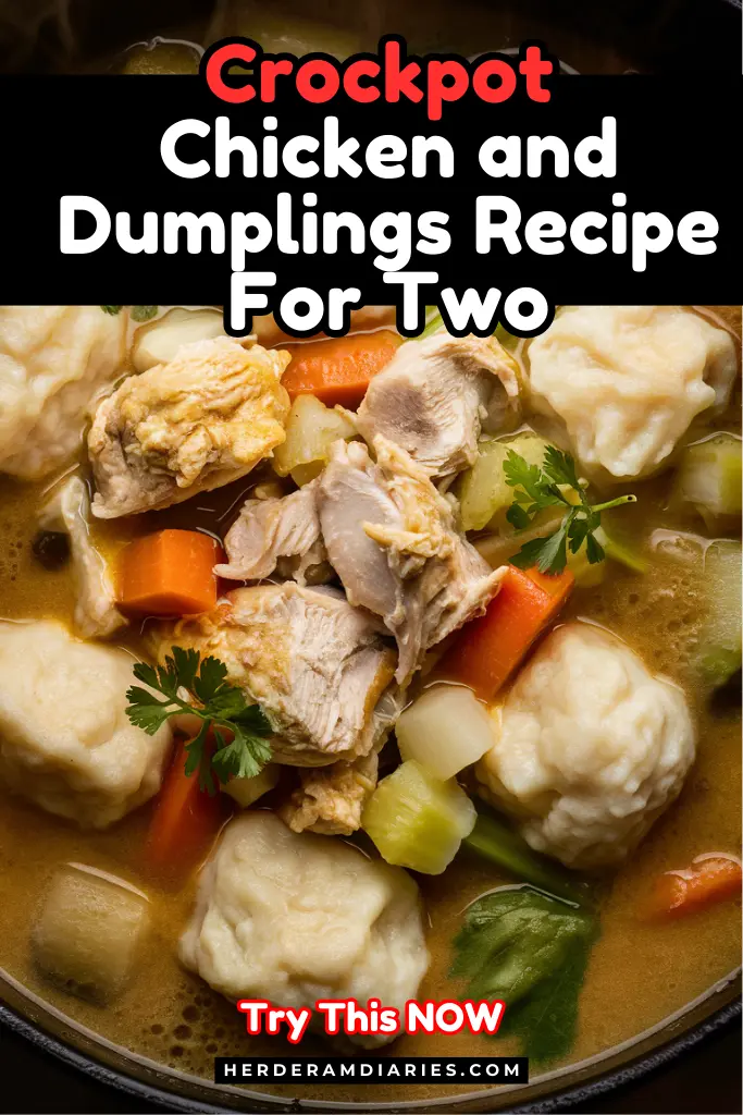 Crockpot Chicken and Dumplings Recipe For Two