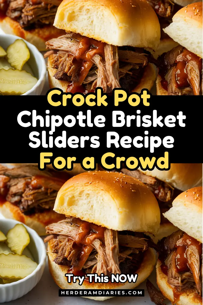Crockpot Chipotle Brisket Sliders Recipe For a Crowd