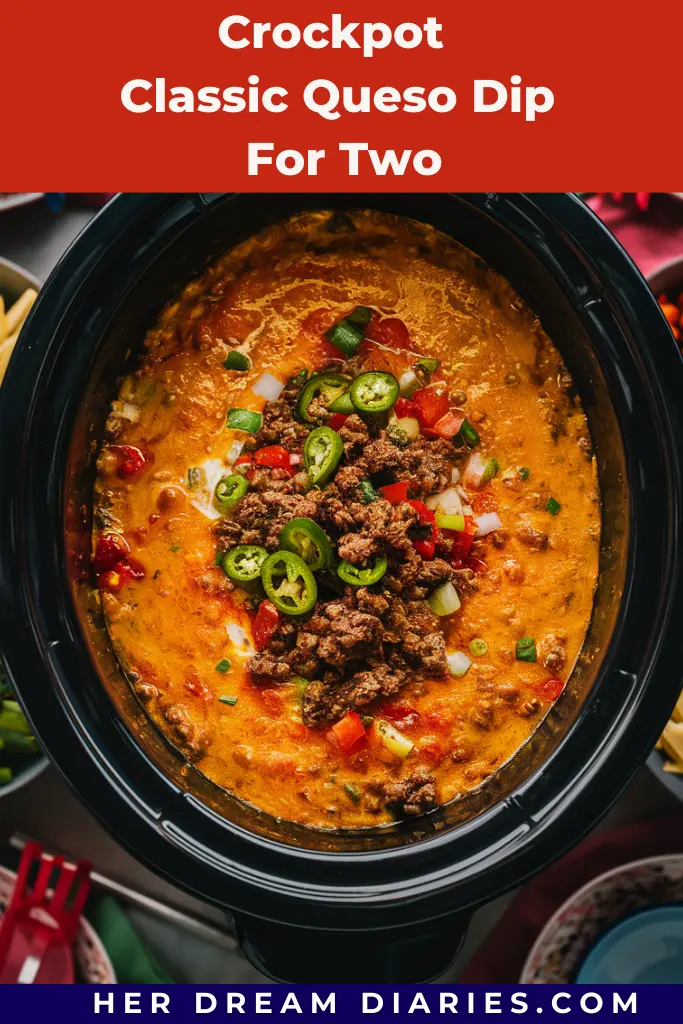 12 Easy Crockpot Warm Dips Recipes 3 Crockpot Classic Queso Dip For Two