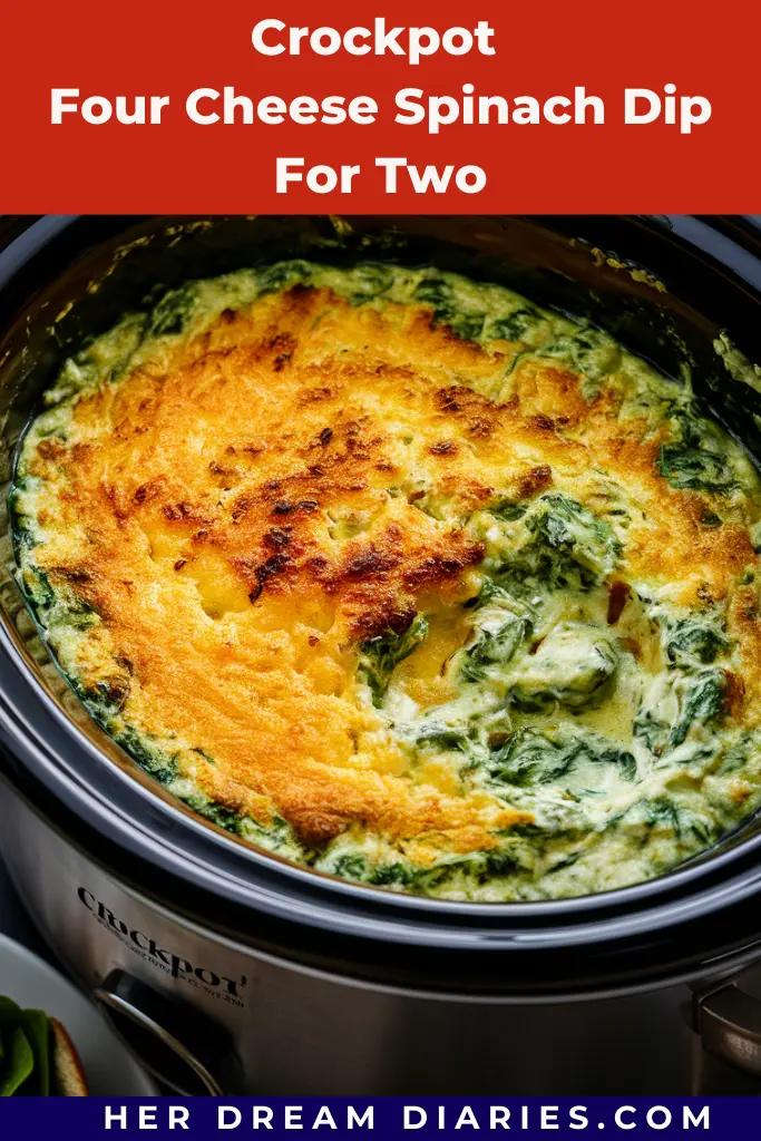 12 Easy Crockpot Warm Dips Recipes 13 Crockpot Four Cheese Spinach Dip For Two