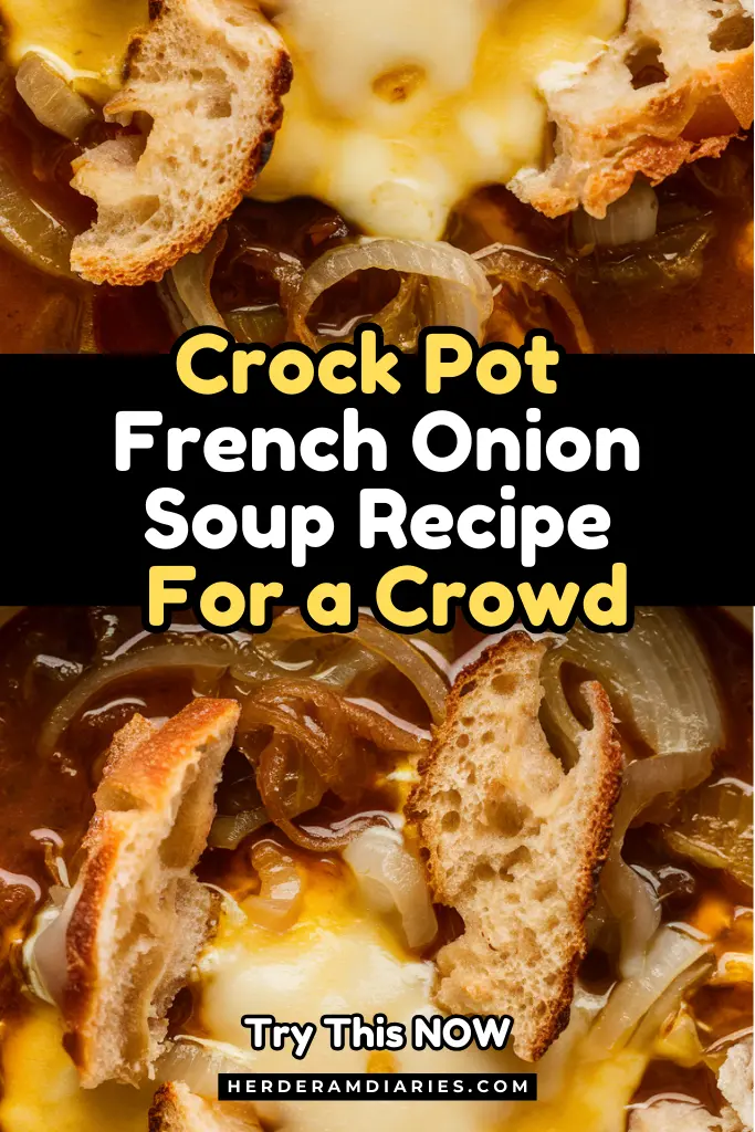 Crockpot French Onion Soup Recipe For a Crowd