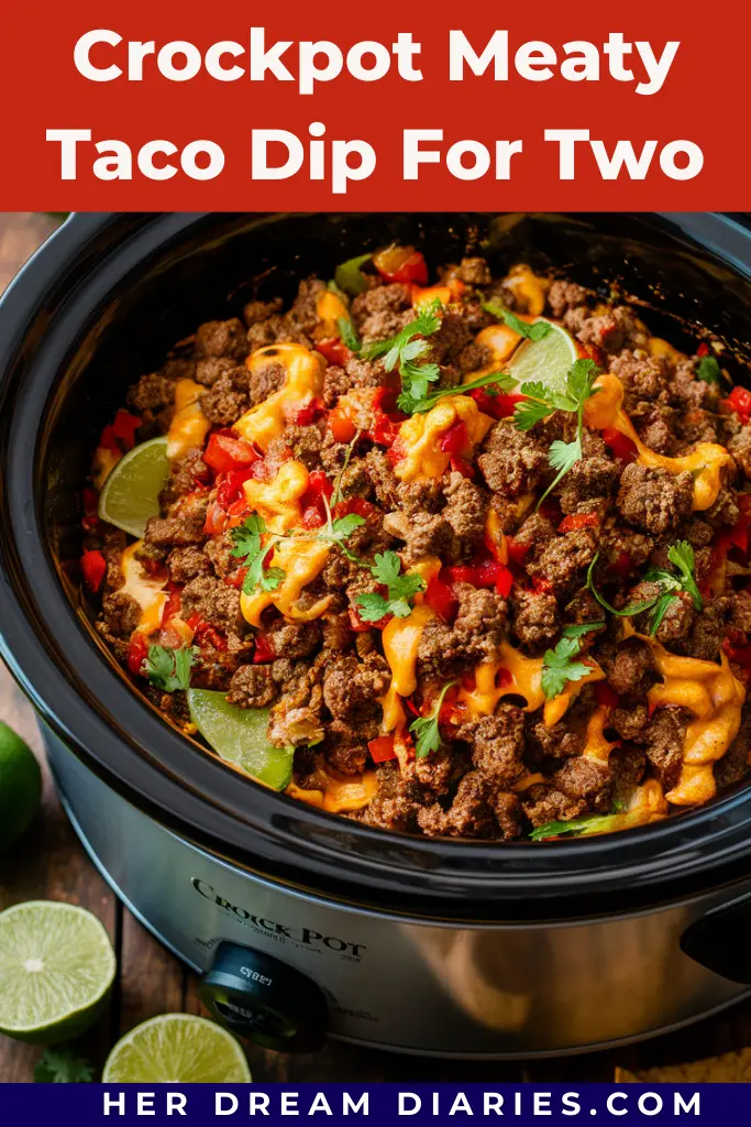 12 Easy Crockpot Warm Dips Recipes 10 Crockpot Meaty Taco Dip For Two