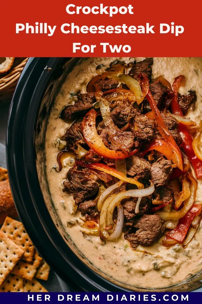 12 Easy Crockpot Warm Dips Recipes 9 Crockpot Philly Cheesesteak Dip For Two
