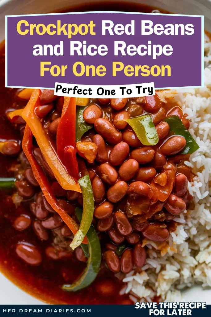 Crockpot Red Beans and Rice Recipe For One Person