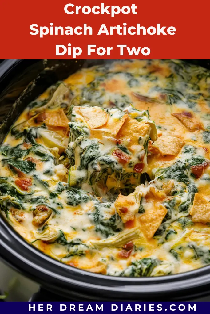 12 Easy Crockpot Warm Dips Recipes 4 Crockpot Spinach Artichoke Dip For Two