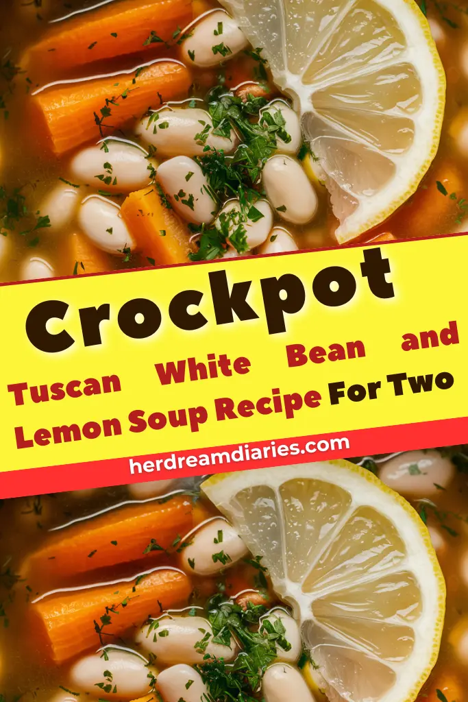 16 Easy Crockpot Recipes for Two 13 Crockpot Tuscan White Bean and Lemon Soup Recipe For Two
