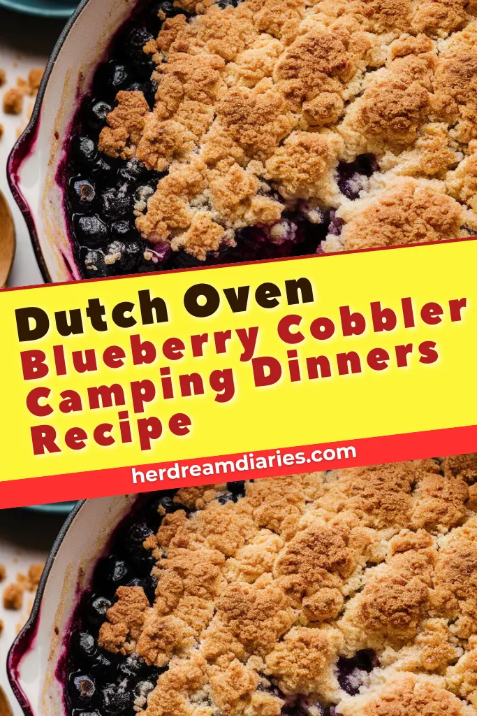 13 Easy Dutch Oven Camping Dinner Recipes 9 Dutch Oven Blueberry Cobbler Camping Dinners Recipe
