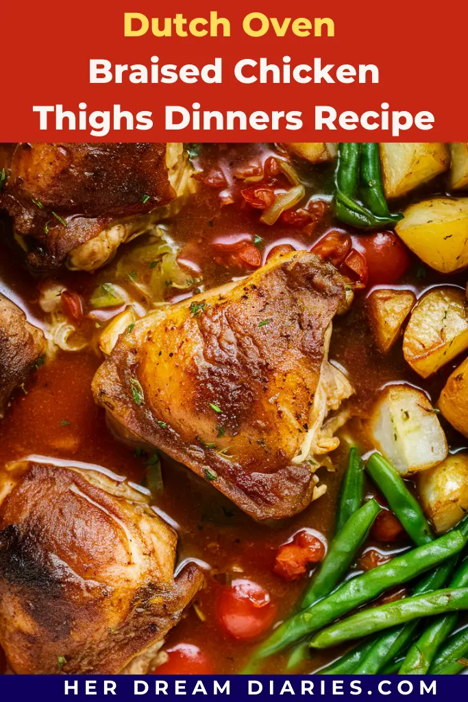 12 Dutch oven Dinners Recipes 5 Dutch Oven Braised Chicken Thighs Dinners Recipe