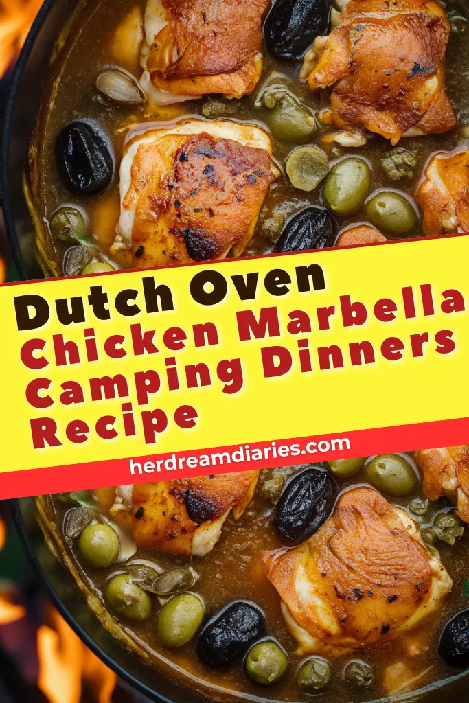 13 Easy Dutch Oven Camping Dinner Recipes 4 Dutch Oven Chicken Marbella Camping Dinners Recipe