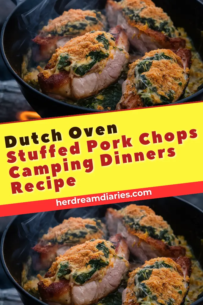 13 Easy Dutch Oven Camping Dinner Recipes 13 Dutch Oven Stuffed Pork Chops Camping Dinners Recipe