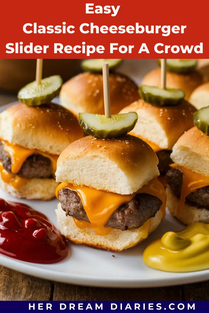 Easy Classic Cheeseburger Slider Recipe For A Crowd