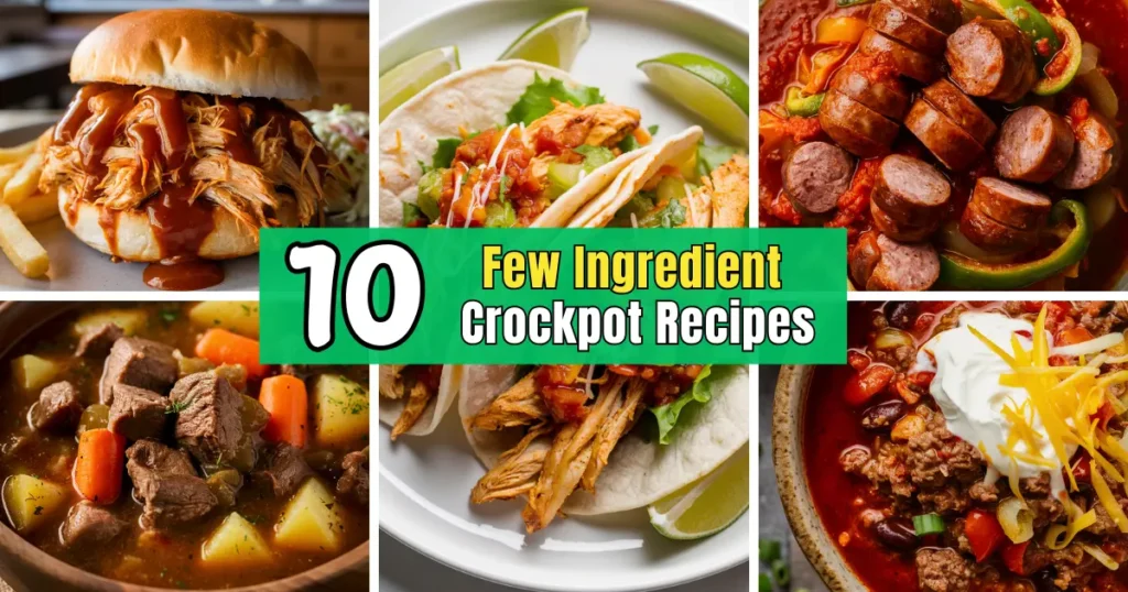 Few Ingredient Crockpot Recipes