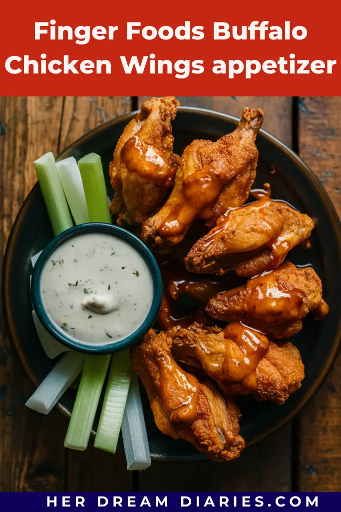 Finger Foods Buffalo Chicken Wings appetizer