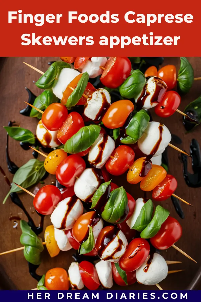 Finger Foods Caprese Skewers appetizer