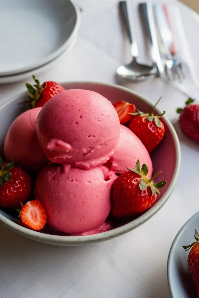 29 Easy Dairy-Free Ninja Creami Recipes for Everyone 10 Fresh Strawberry Sorbet