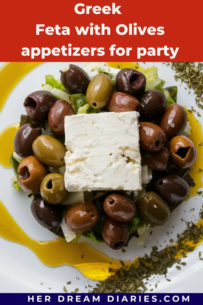 16+ Must Try Greek Appetizers For Party 11 Greek Feta with Olives appetizers for party