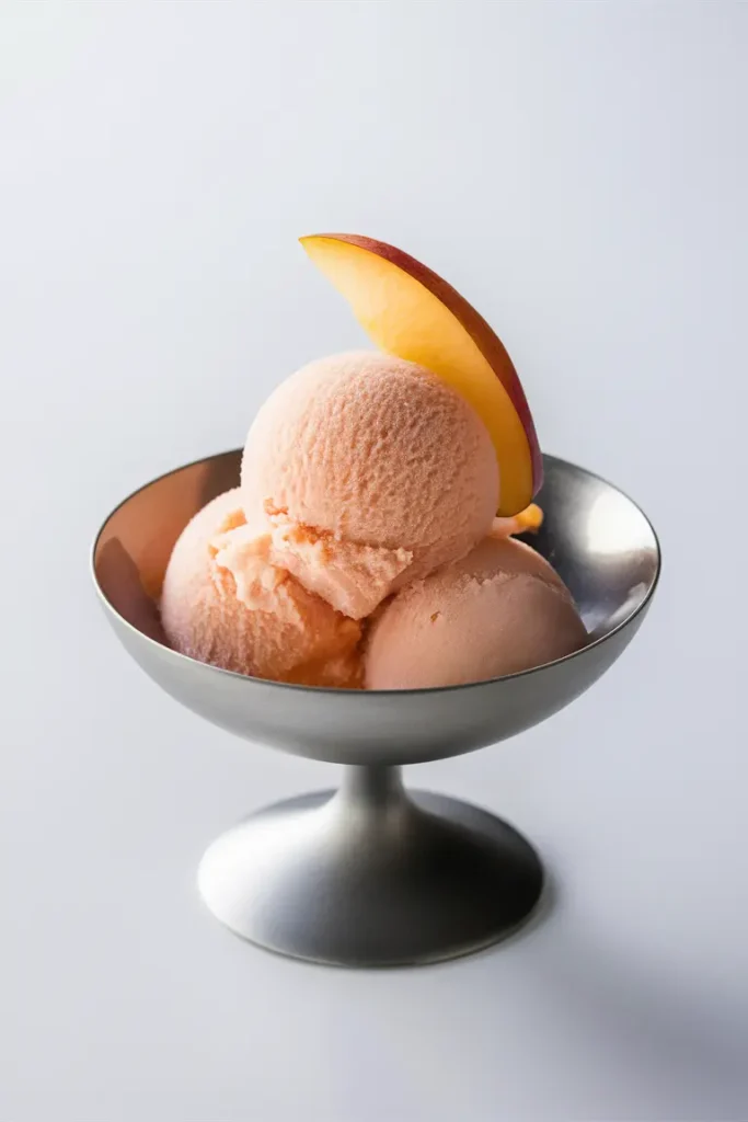 29 Easy Dairy-Free Ninja Creami Recipes for Everyone 5 Peach Sorbet