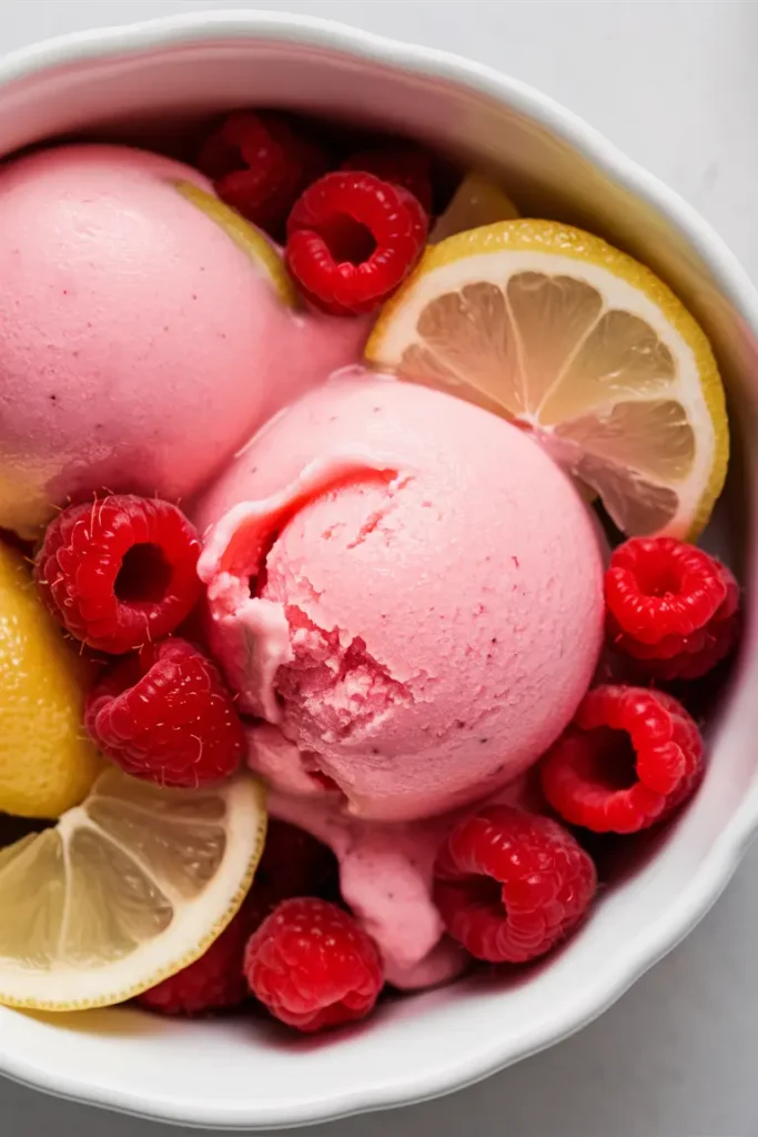 24 Easy Vegan Ninja Creami Recipes for Every Craving 6 Raspberry Lemon Sorbet