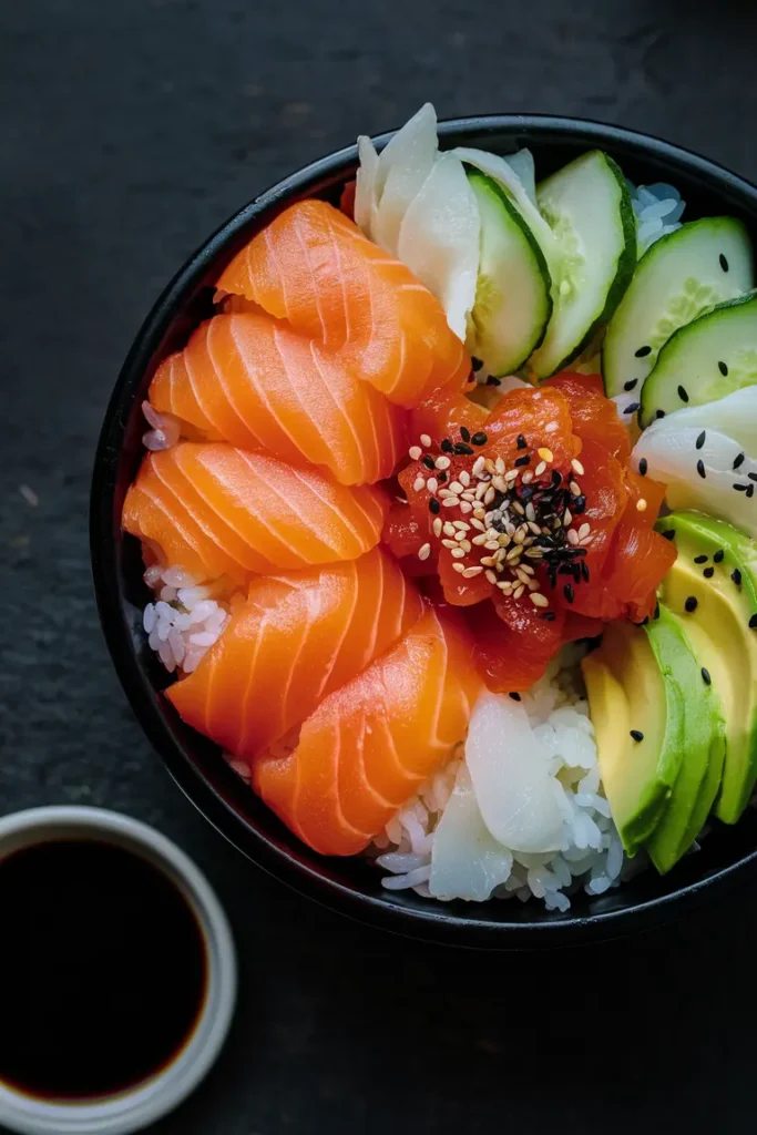 Sesame Salmon Sushi Bowl
