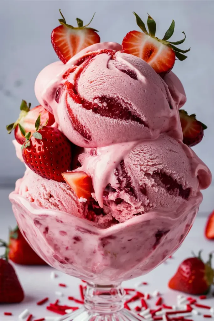 25 Easy Keto Ninja Creami Recipes for Low-Carb Lovers 7 Strawberry Cheesecake Indulgence