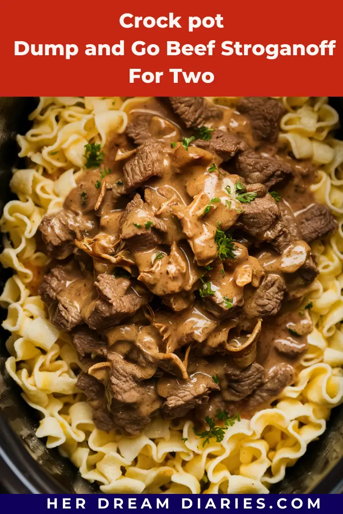 13 Easy Crock Pot Dump And Go Recipes 4 crock pot dump and go Beef Stroganoff For Two