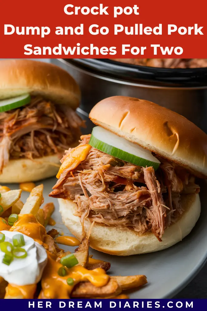 13 Easy Crock Pot Dump And Go Recipes 5 crock pot dump and go Pulled Pork Sandwiches For Two