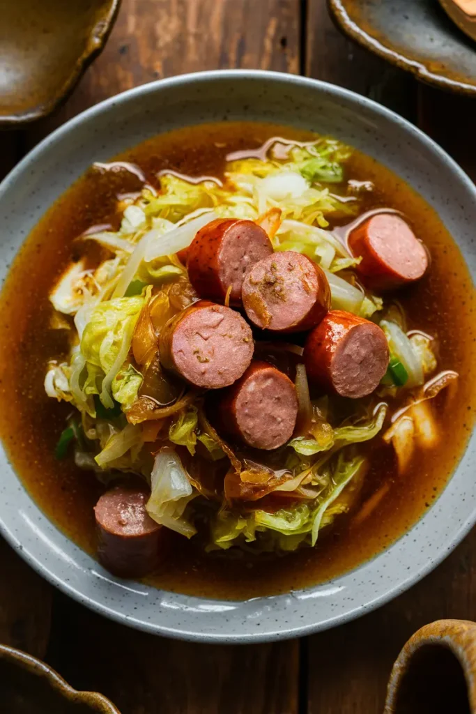 30 Easy 2 Quart Dutch Oven Recipes 8 Cabbage and Sausage