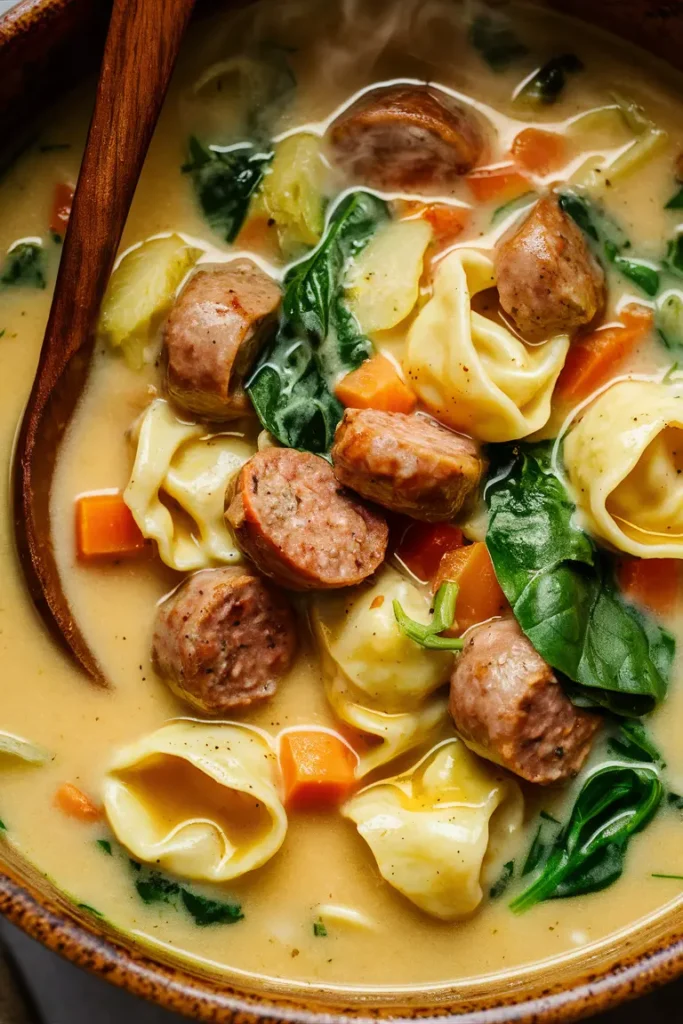 29 Italian Sausage Crockpot Recipes 4 Italian Sausage Tortellini Soup