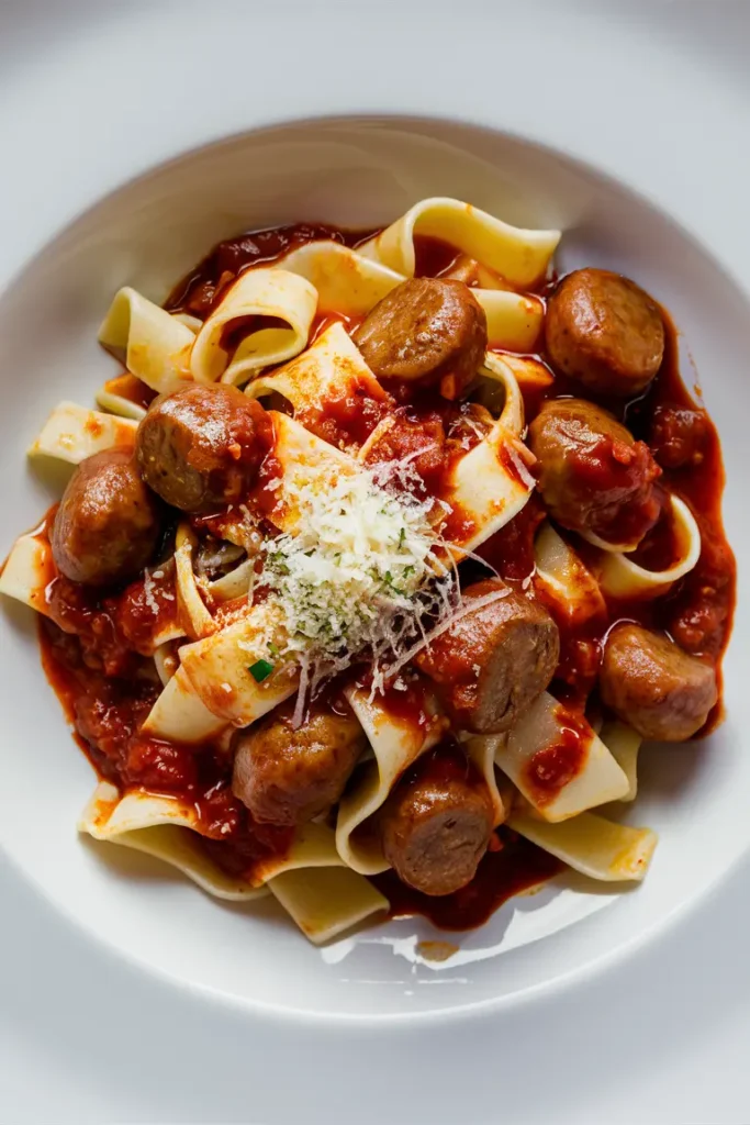 29 Italian Sausage Crockpot Recipes 8 Italian Sausage and Pappardelle