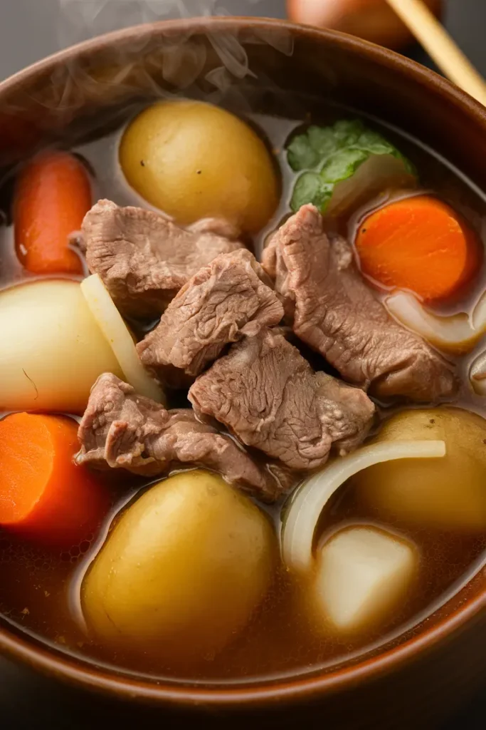 20+ Easy Crockpot Japanese Recipes 9 Japanese Beef and Vegetable Stew