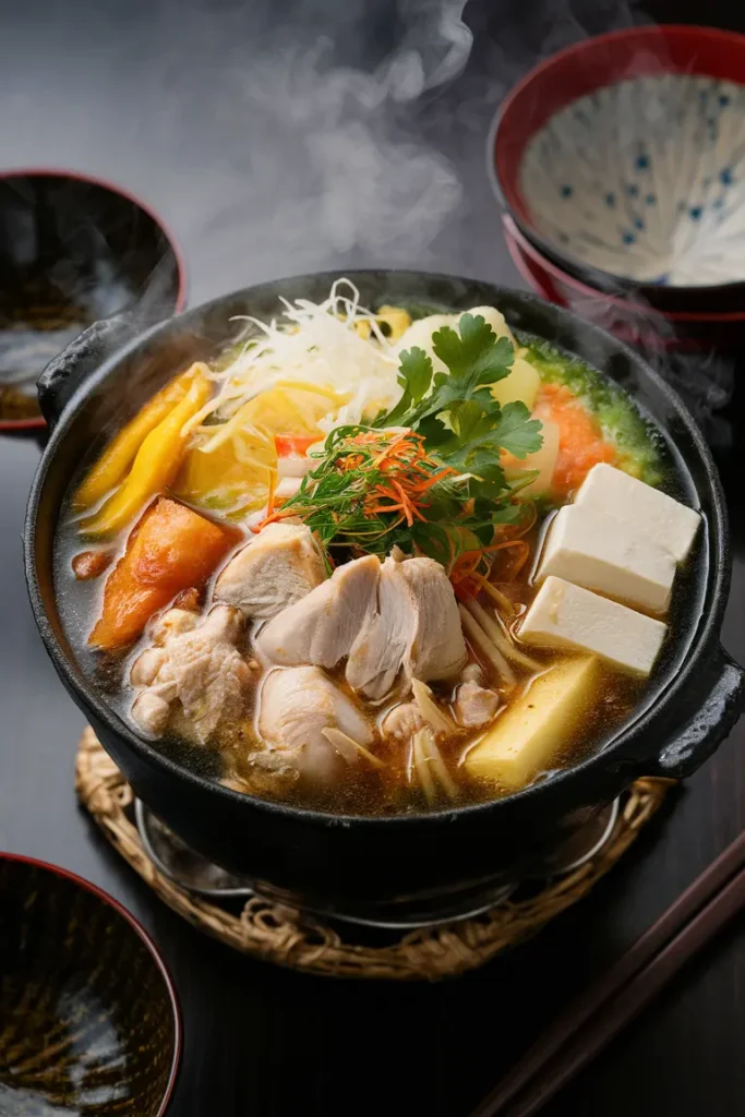 20+ Easy Crockpot Japanese Recipes 7 Japanese Chicken and Vegetable Hot Pot